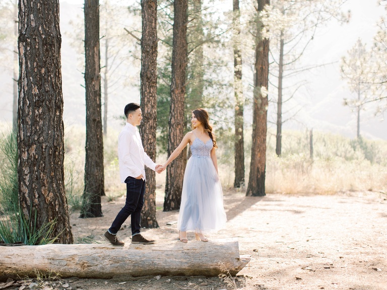 Angeles Crest Highway Los Angeles Mountain Engagement Photo