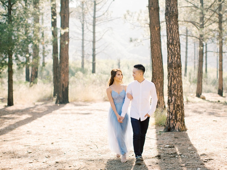 Angeles Crest Highway Los Angeles Mountain Engagement Photo