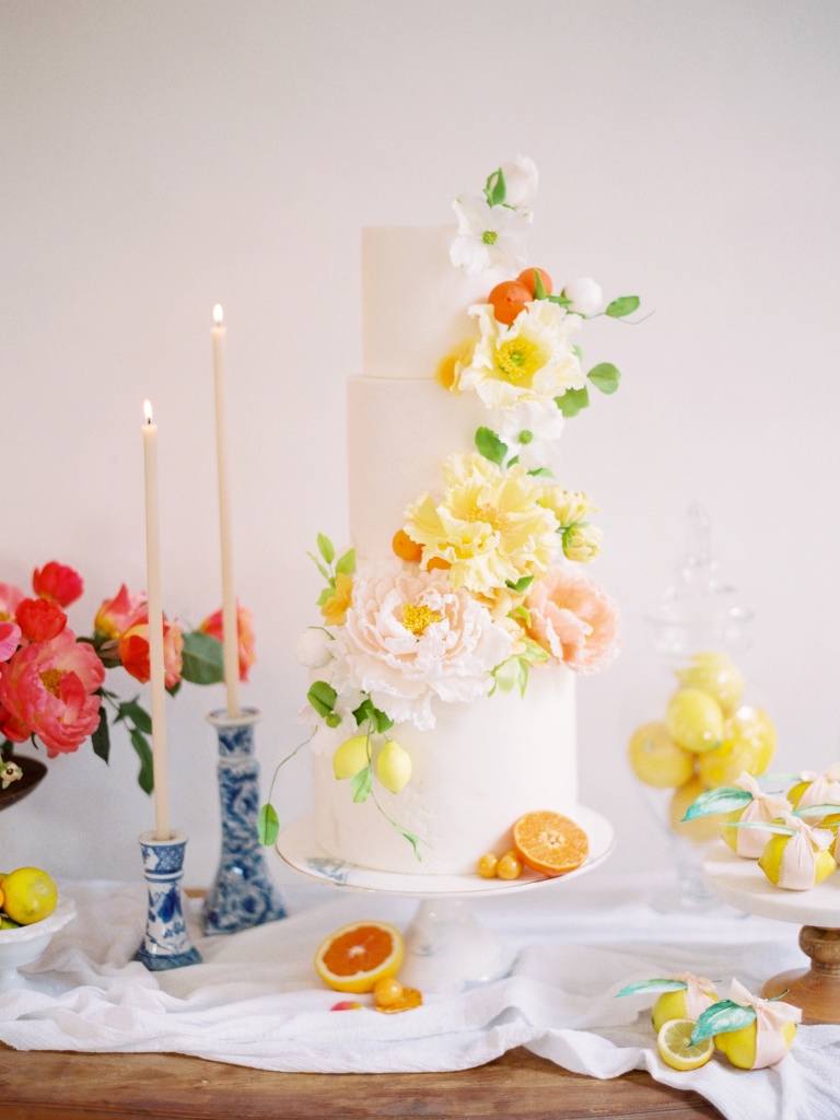 Citrus Wedding Cake Inspiration