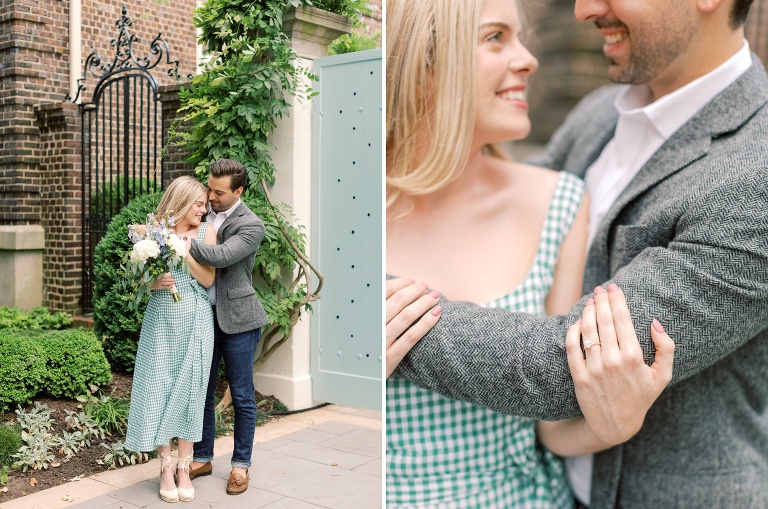 Monument Avenue Richmond Engagement Photo