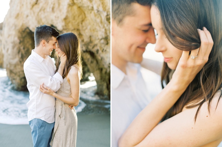 El Matador Beach Engagement Photo