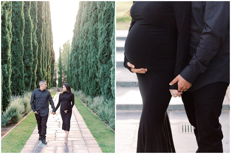 Greystone Mansion maternity photo