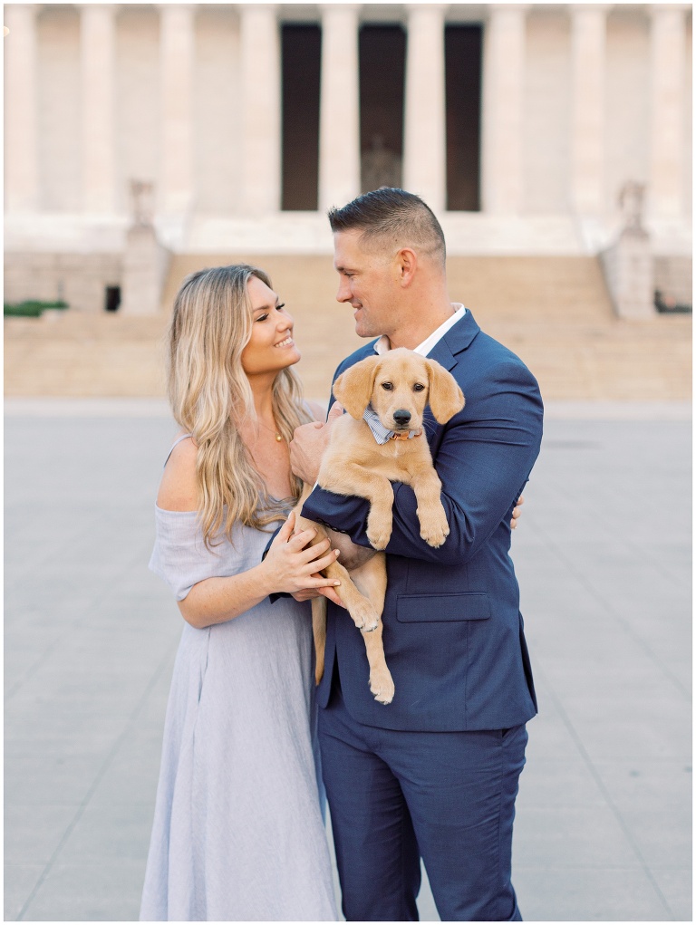 Lincoln Memorial Washington DC engagement photo