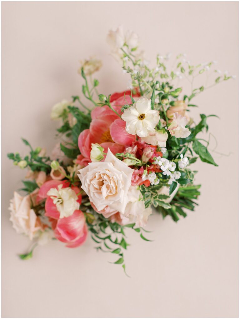 Colorful wedding bouquet